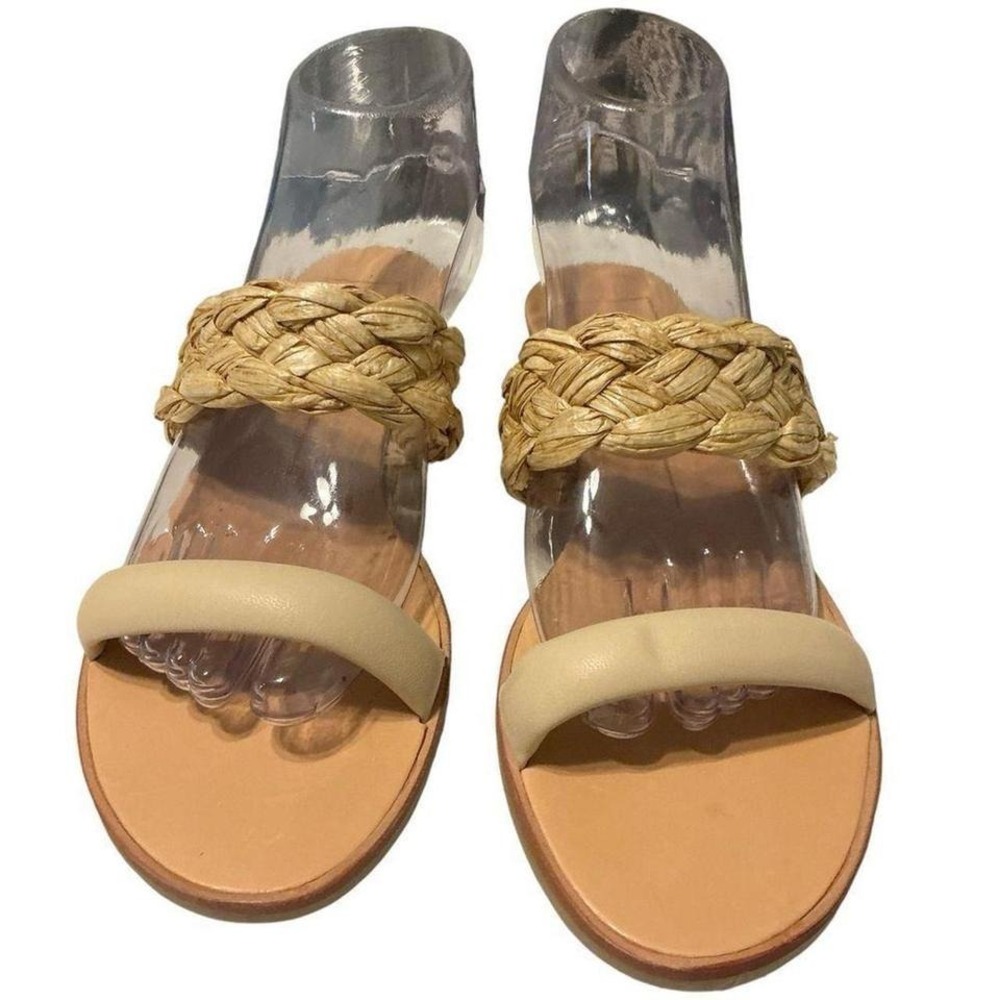 Dolce Vita Tan and Cream Sandals